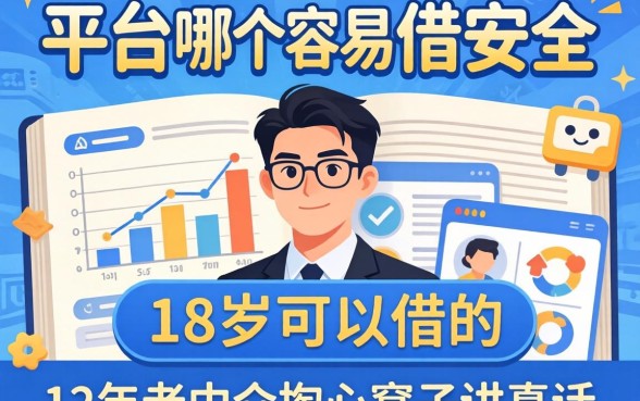 贷款平台哪个容易借又安全18岁可以借的？12年老中介掏心窝子讲真话