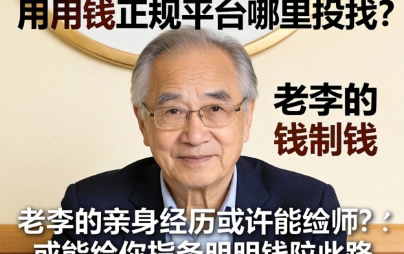 急用钱正规平台哪里找?老李的亲身经历或许能给你指条明路