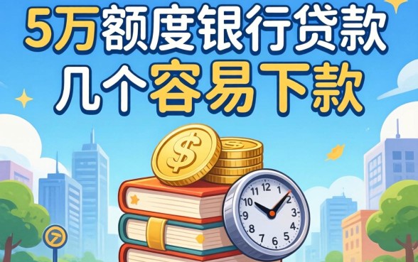 急需5万额度银行贷款?分享几个容易下款的渠道