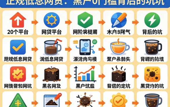 我翻了二十个平台，发现正规低息网贷和黑户0门槛背后的坑
