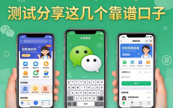 微信有几种贷款软件？实测分享这几个靠谱口子
