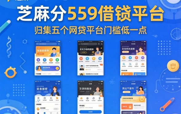 芝麻分559借钱平台，归集五个网贷平台门槛低一点的软件