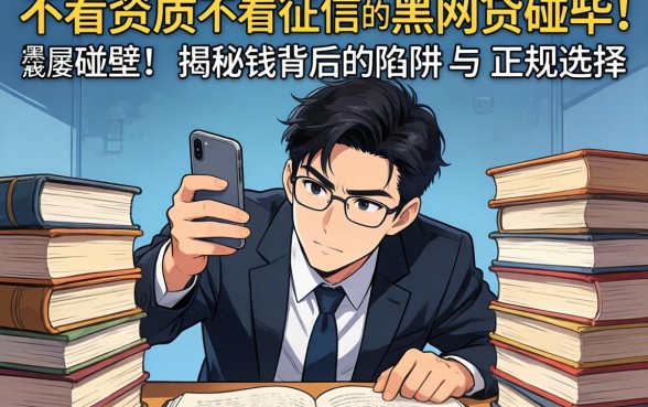 急需用钱却屡屡碰壁?不看资质不看征信的黑网贷有哪些,揭秘背后的陷阱与正规选择