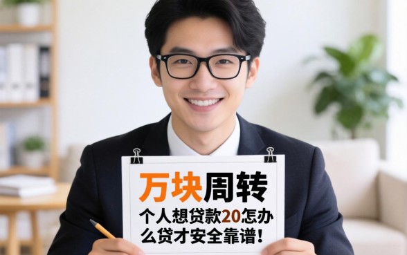 急需两万块周转怎么办?个人想贷款2万怎么贷才安全靠谱?