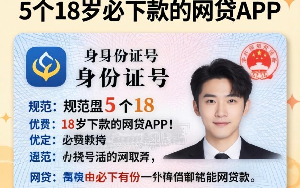 现在用身份证号能贷款吗，规整5个18岁必下款的网贷app