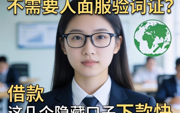 揭秘不需要人脸验证的借款：这几个隐藏口子下款快