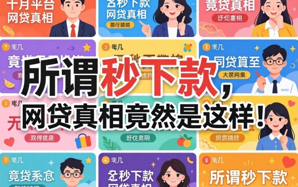 我试了十几个平台，发现所谓秒下款的网贷真相竟然是这样