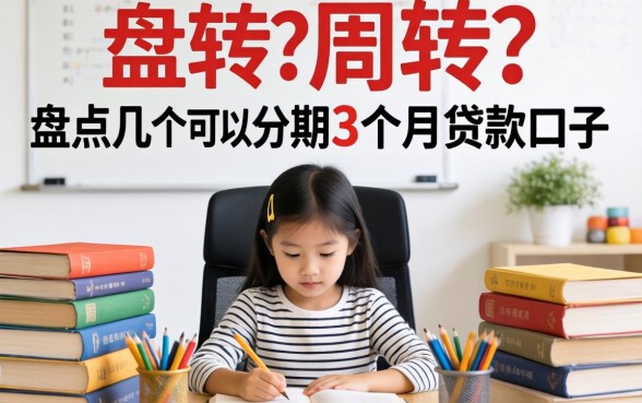 急需周转？盘点几个可以分期3个月的贷款口子