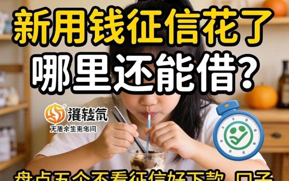 急用钱征信花了哪里还能借？盘点五个不看征信好下款的口子