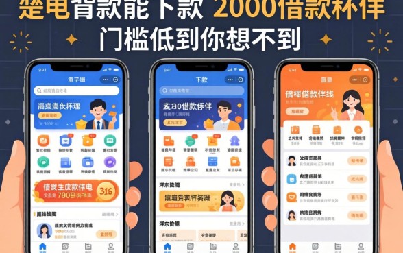 实测几款能下款的2000借款软件，门槛低到你想不到