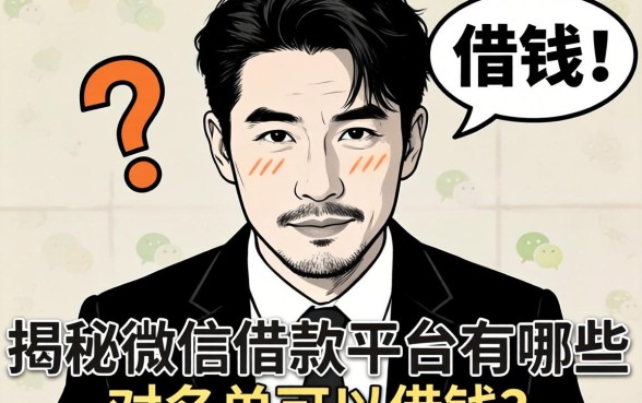 黑名单想借钱？揭秘微信借款平台有哪些对黑名单可以借钱的真相