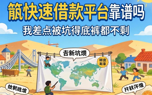 大额快速借款平台靠谱吗?我差点被坑得底裤都不剩