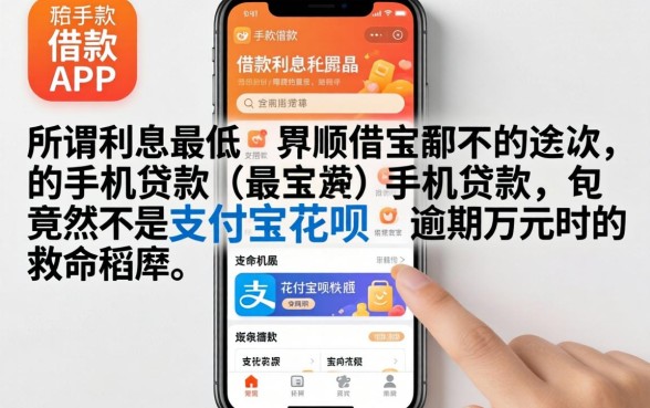 我翻了二十款借款APP，发现所谓利息最低的手机贷款，竟然不是支付宝花呗逾期万元时的救命稻草