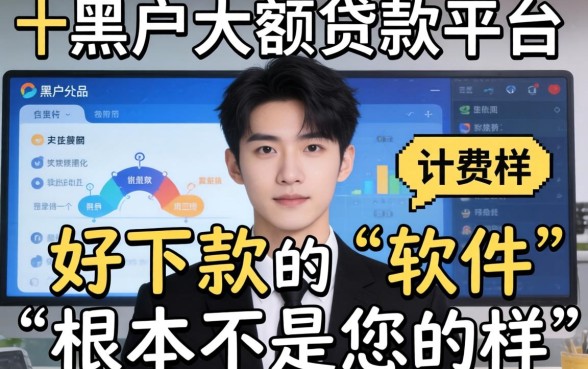 我翻了二十个黑户大额贷款平台,发现好下款的软件根本不是你想的那样
