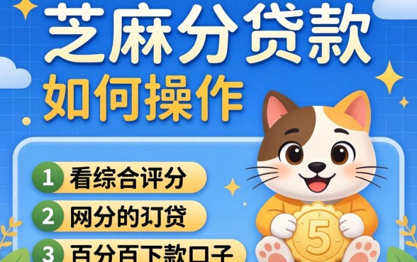 芝麻分贷款如何操作，整理5个不看综合评分的网贷百分百下款口子