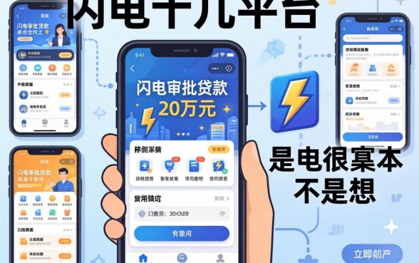我试了十几个平台，发现能闪电审批贷款20万元的软件根本不是你想的那样
