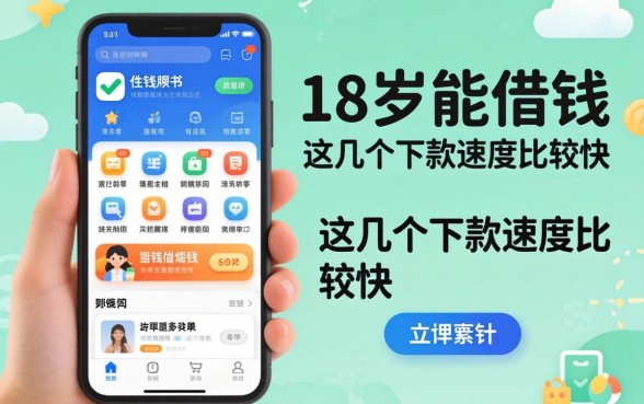 盘点满18岁能借钱的app，这几个下款速度比较快