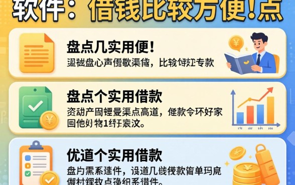 用什么软件可以借钱比较方便一点?盘点几个实用的借款渠道