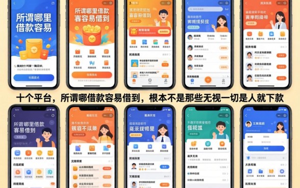 我试了十几个平台,发现所谓哪里借款最容易借到,根本不是那些无视一切是人就下款的平台