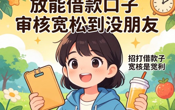 盘点几个现在能借款口子,审核宽松到没朋友