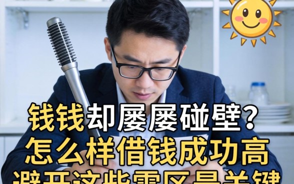 急需用钱却屡屡碰壁?怎么样借钱成功率高?避开这些雷区是关键
