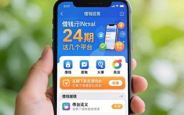 手机借钱可以分24期，这几个平台近期下款反馈比较多