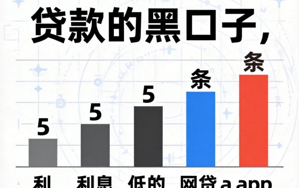 能贷款的黑口子,条列5个利息低的网贷app