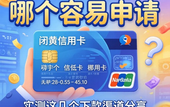 网贷和信用卡哪个容易申请?实测这几个下款渠道分享