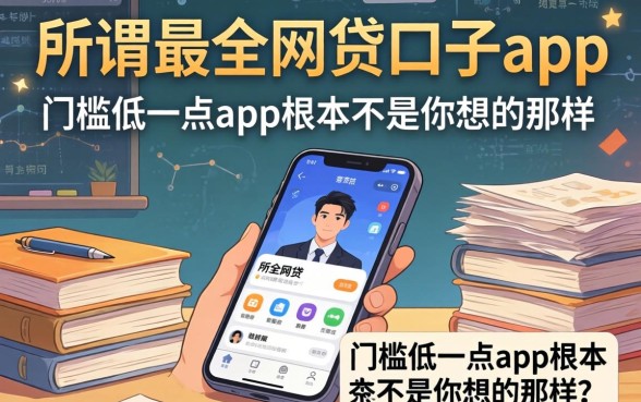 我翻遍了全网所谓的最全网贷口子app，发现门槛低一点的app根本不是你想的那样