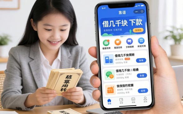 手头紧想借几千块周转,手机上有哪些靠谱的软件能下款?