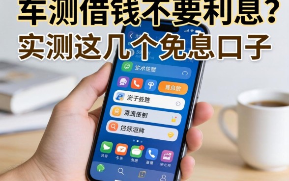 手机上哪个借钱不要利息？实测这几个免息口子分享