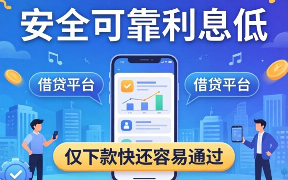盘点几个安全可靠利息低的借贷平台，不仅下款快还容易通过