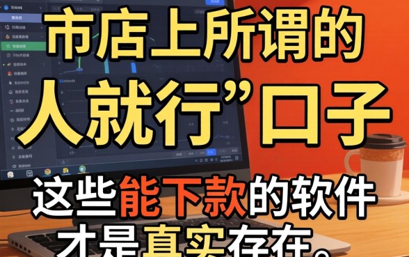 我试了市面上所谓的“人就行”口子,发现这些能下款的软件才是真实存在
