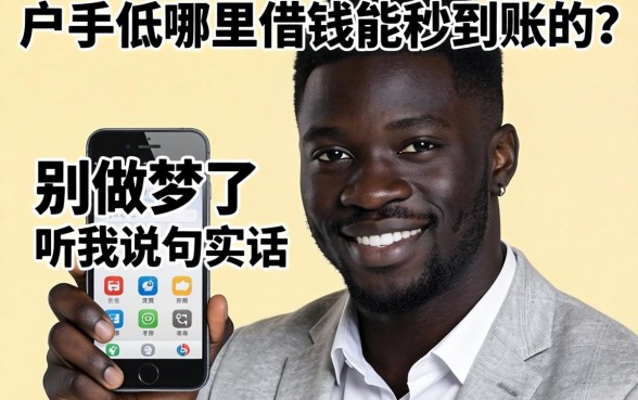黑户手机哪里借钱能秒到账的？别做梦了，听我说句实话