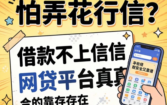急需用钱却怕弄花征信?借款不上征信的网贷平台真的存在吗?哪些平台既安全又靠谱?