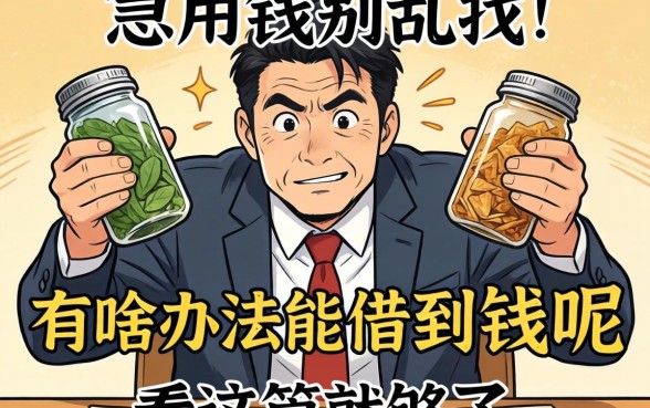 急用钱别乱找，有啥办法能借到钱呢看这篇就够了