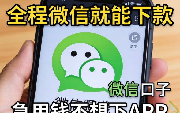 有没有那种全程微信就能下款的口子？急用钱不想下APP求推荐！