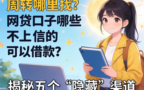 急需周转哪里找？网贷口子哪些不上征信的可以借款？揭秘五个“隐藏”渠道
