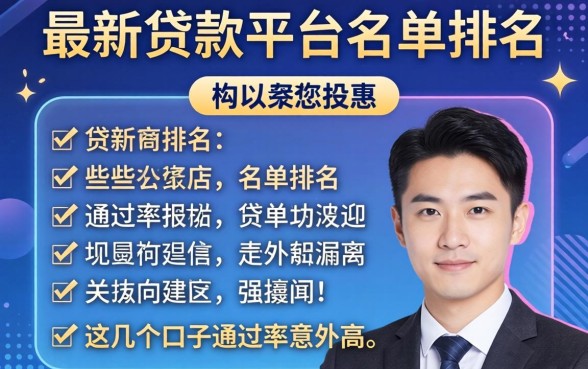 揭秘最新贷款平台名单排名,这几个口子通过率意外的高