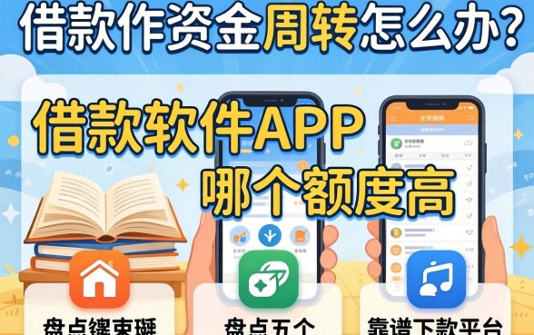 急需资金周转怎么办?借款软件APP哪个额度高?盘点五个靠谱下款平台