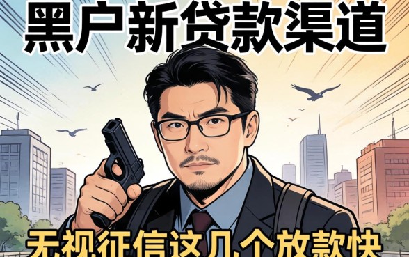 揭秘2026黑户新贷款渠道：无视征信这几个放款快