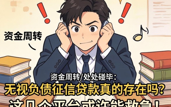 急需资金周转却处处碰壁？无视负债征信贷款真的存在吗？这几个平台或许能救急！