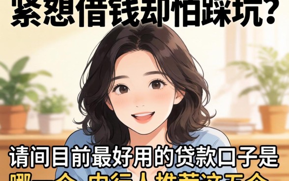 手头紧想借钱却怕踩坑？请问目前最好用的贷款口子是哪一个？内行人推荐这五个