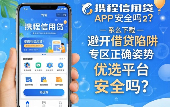 携程信用贷app安全吗怎么下载?避开借贷陷阱的正确姿势与优选平台推荐