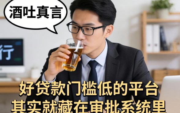 银行经理酒后吐真言:好贷款门槛低的平台,其实就藏在审批系统里