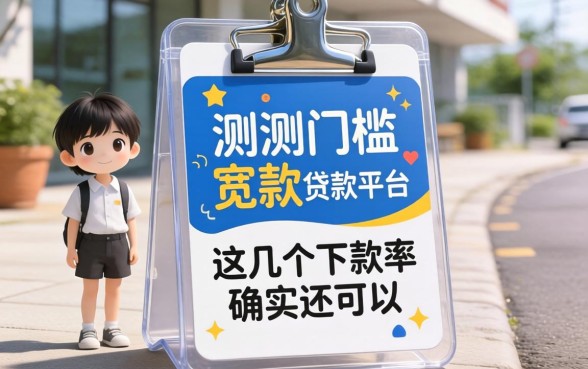 实测门槛宽松的贷款平台，这几个下款率确实还可以