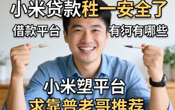 类似小米贷款一样安全的借款平台有哪些？求靠谱老哥推荐！