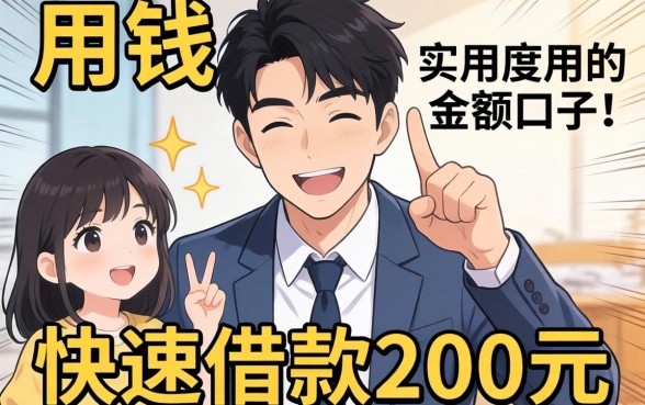 急用钱如何快速借款200元？分享几个实用的小额口子