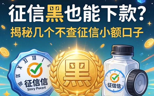 无视征信黑户也能下款？揭秘几个不查征信小额口子