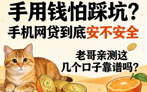 急用钱怕踩坑?手机网贷到底安不安全,老哥亲测这几个口子靠谱吗?